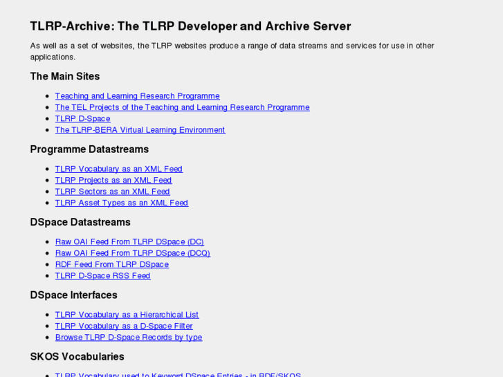 www.tlrp-archive.org