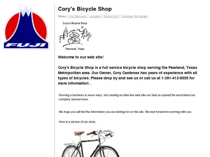 www.corysbicycleshop.com