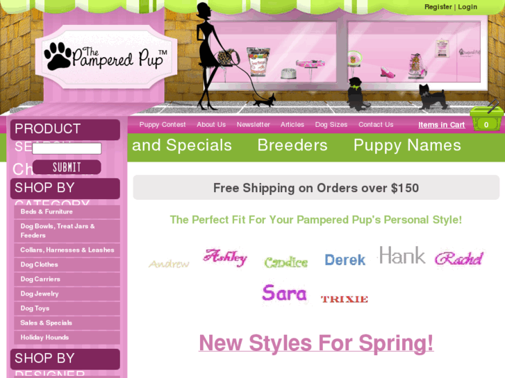 www.thepamperedpup.com