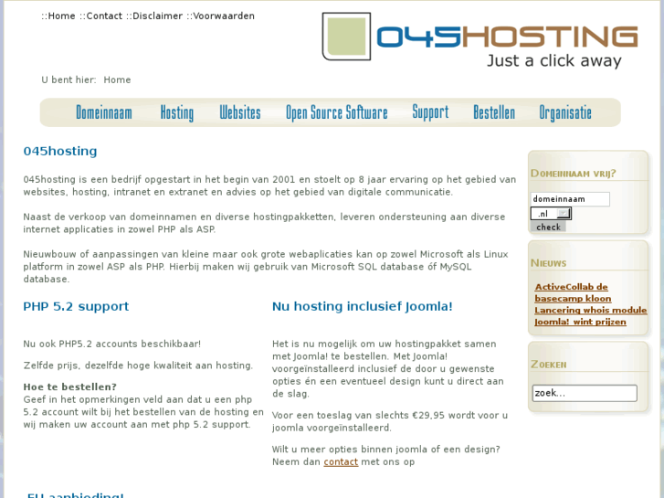 www.045hosting.nl