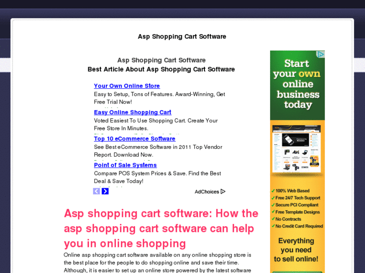 www.aspshoppingcartsoftware.net