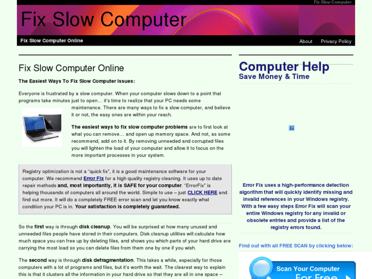 www.fixslowcomputeronline.com