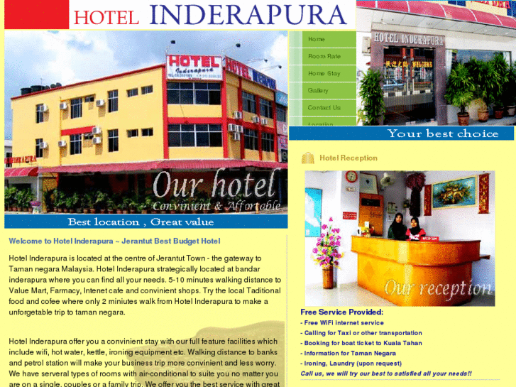 www.hotelinderapura.com