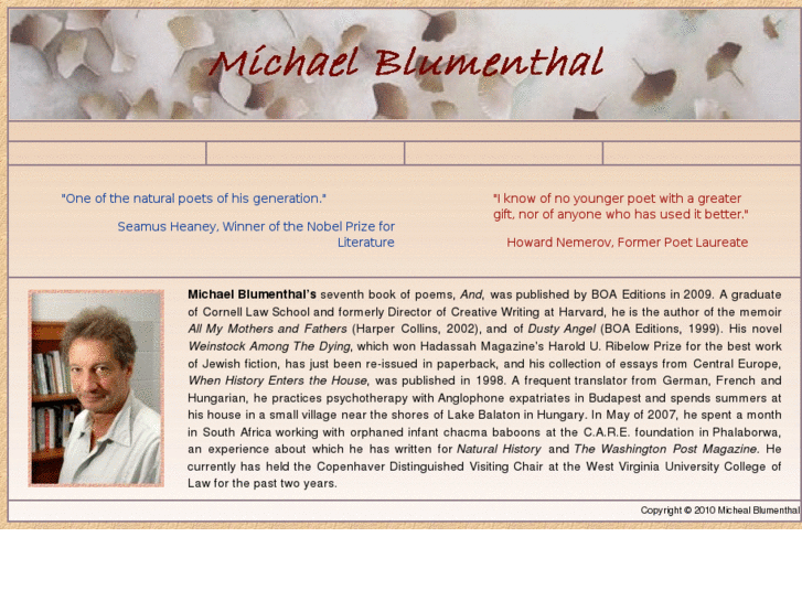 www.michael-blumenthal.com