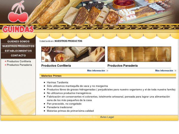 www.panaderiaguindas.com