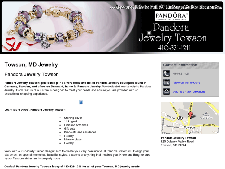 www.towsonmarylandpandorajewelry.com