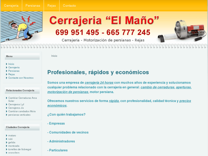 www.cerrajeriaelmano.com