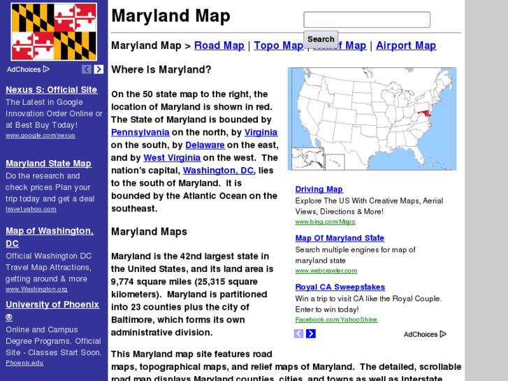 www.maryland-map.org