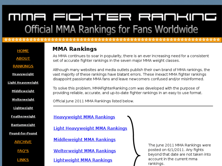 www.mmafighterranking.com