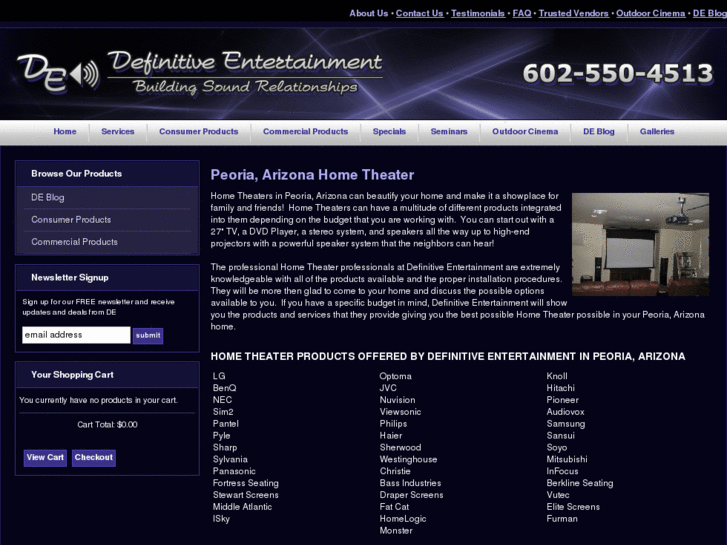 www.peoriaarizonahometheater.com