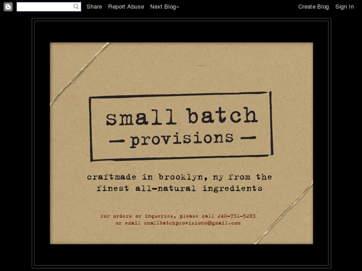 www.smallbatchprovisions.com