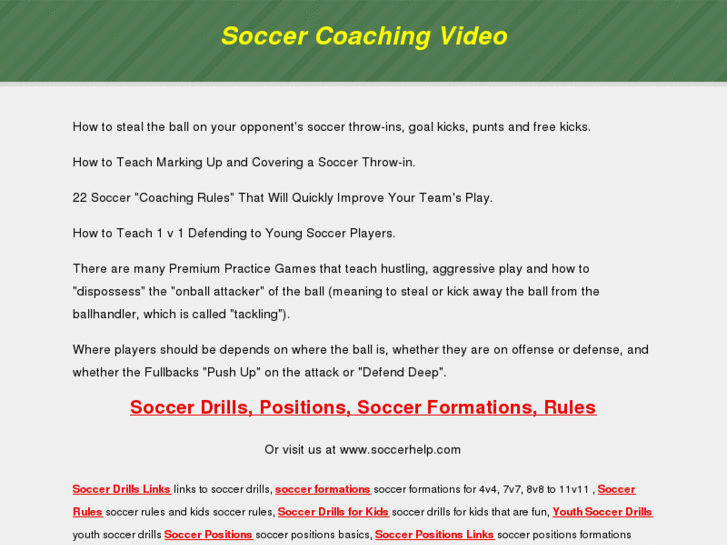 www.soccercoachingvideo.org