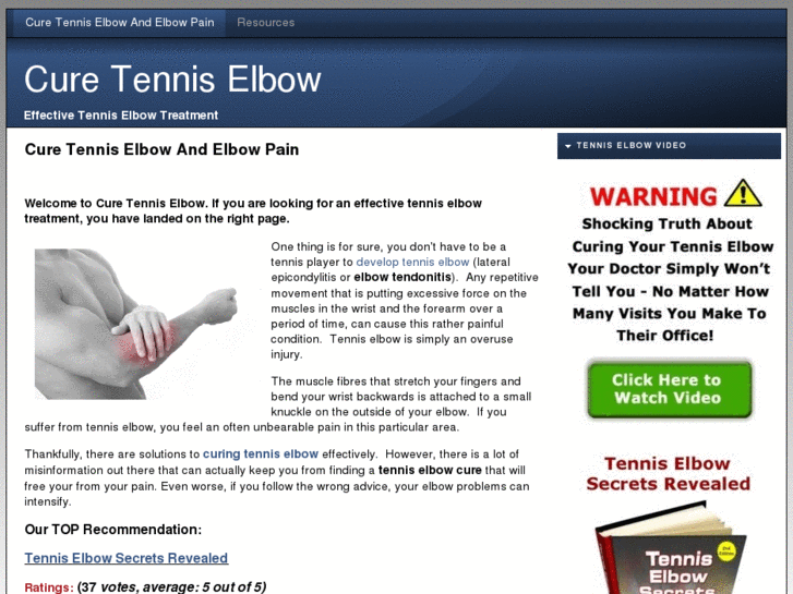 www.curetenniselbow.org