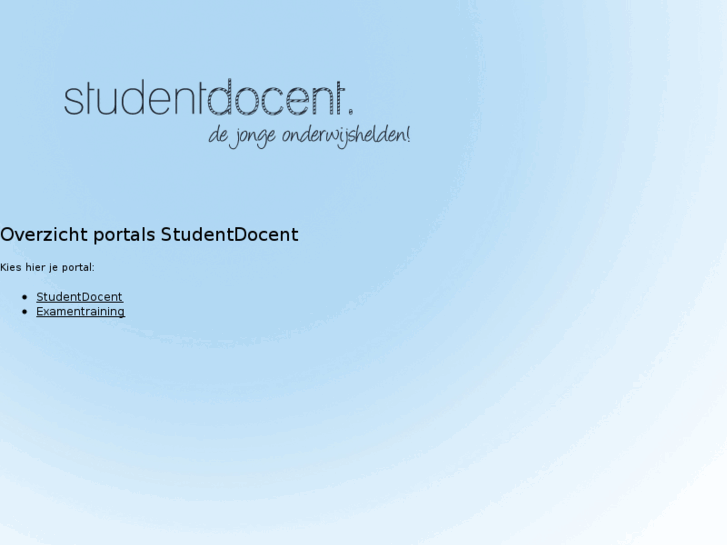 www.studentdocentportal.nl