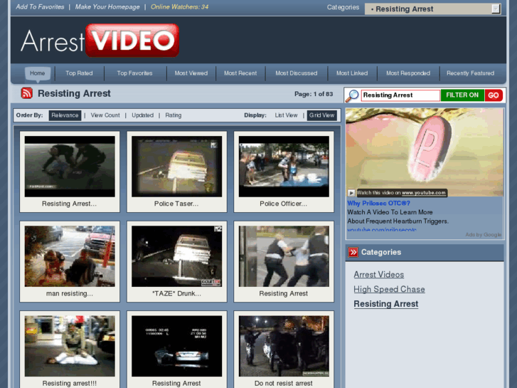 www.arrestvideo.com