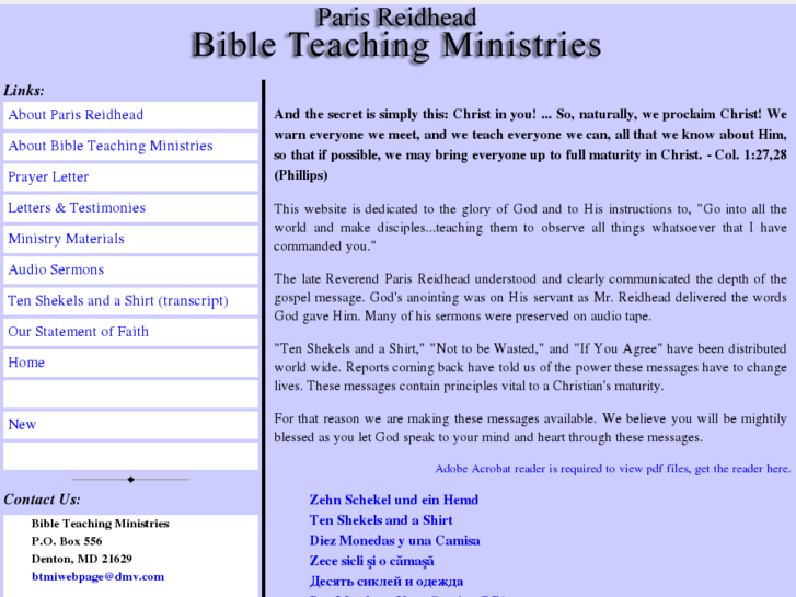 www.parisreidheadbibleteachingministries.com