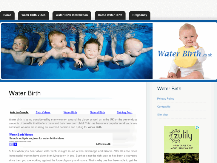 www.waterbirth.co.uk