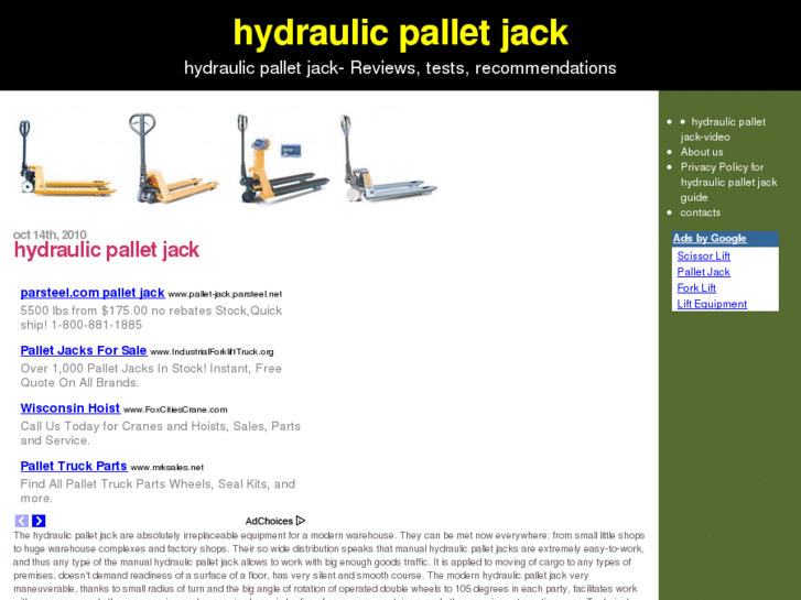 www.hydraulicpalletjack.info