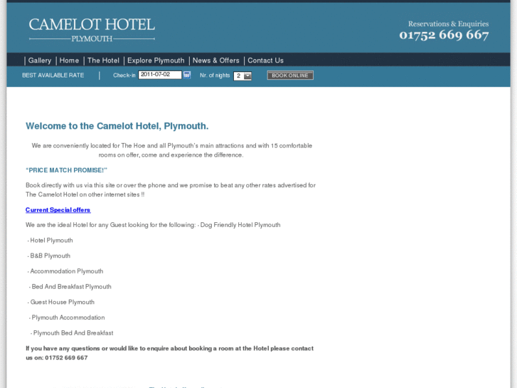 www.camelothotelplymouth.com