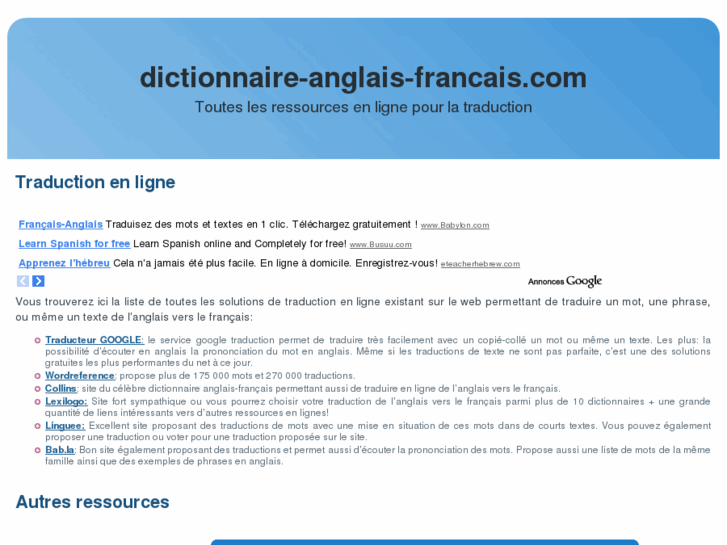 www.dictionnaire-anglais-francais.com