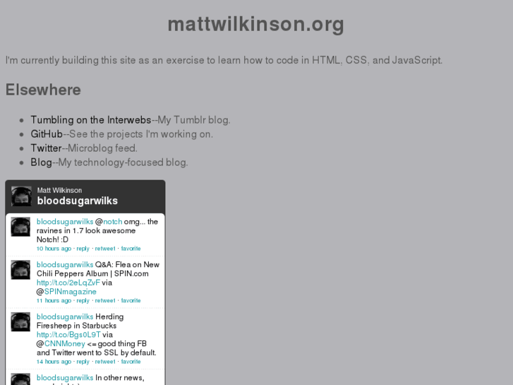 www.mattwilkinson.org