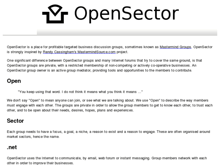 www.opensector.net