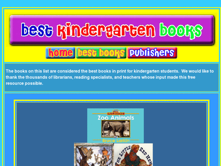 www.bestkindergartenbooks.org