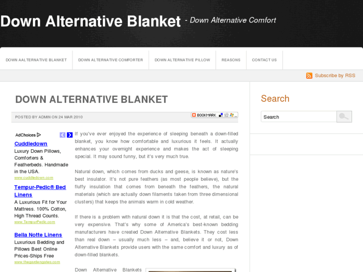 www.downalternativeblanket.com