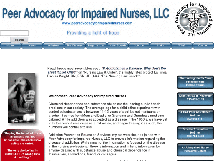 www.peeradvocacyforimpairednurses.com