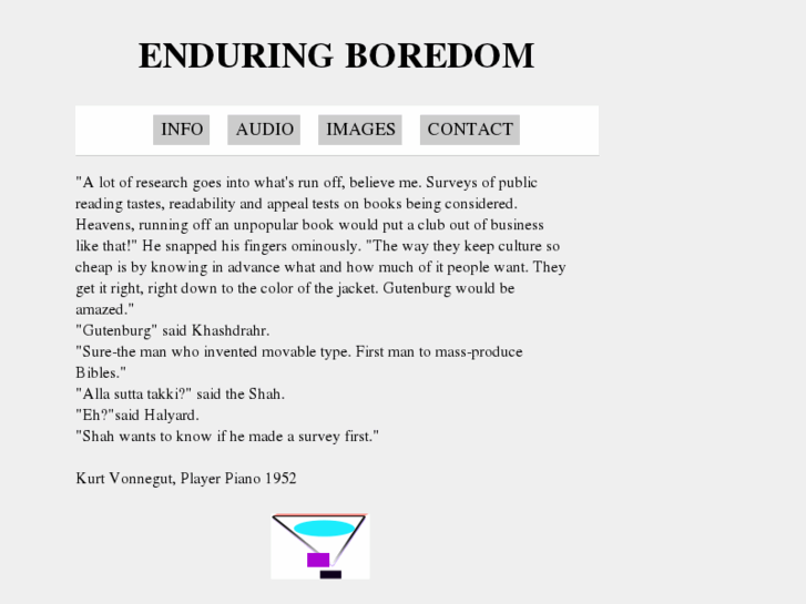 www.enduringboredom.com