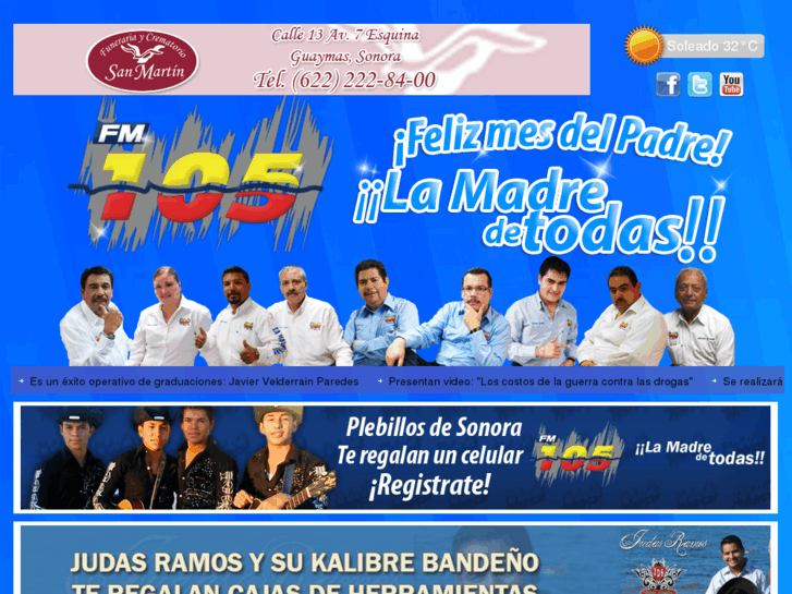 www.fm105.com.mx