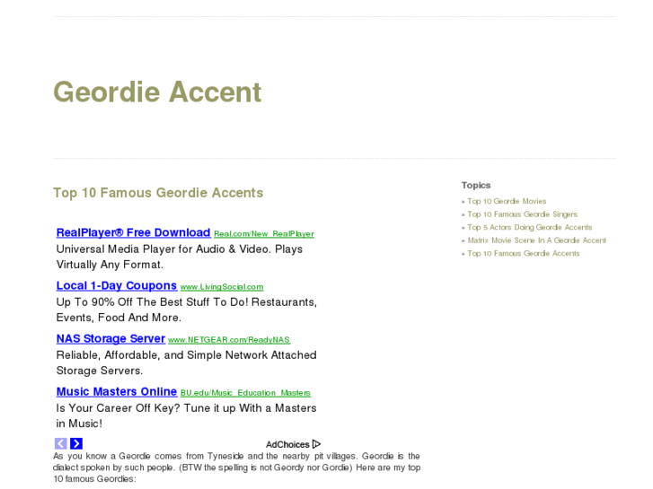 www.geordieaccent.com