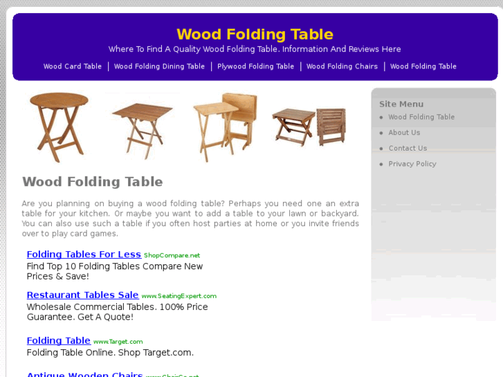 www.woodfoldingtable.net