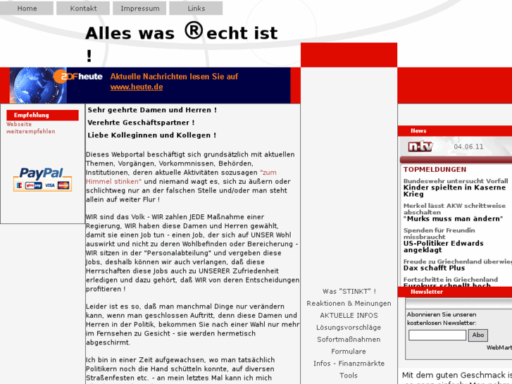 www.alleswasrechtist.org