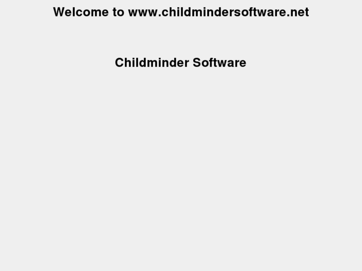 www.childmindersoftware.net