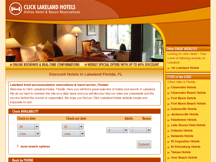 www.clicklakelandhotels.com