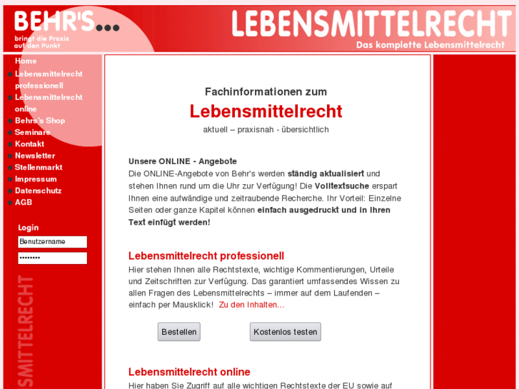 www.lebensmittelrecht.com