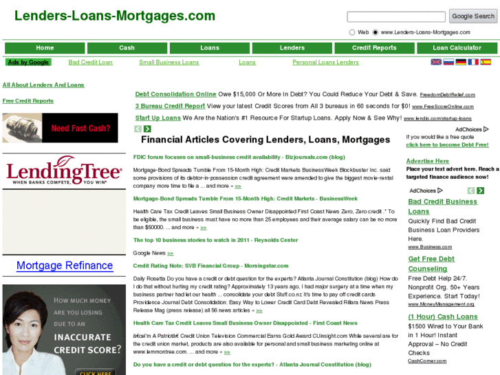 www.lenders-loans-mortgages.com