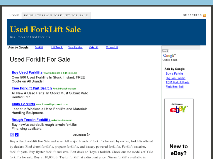 www.usedforkliftsale.net