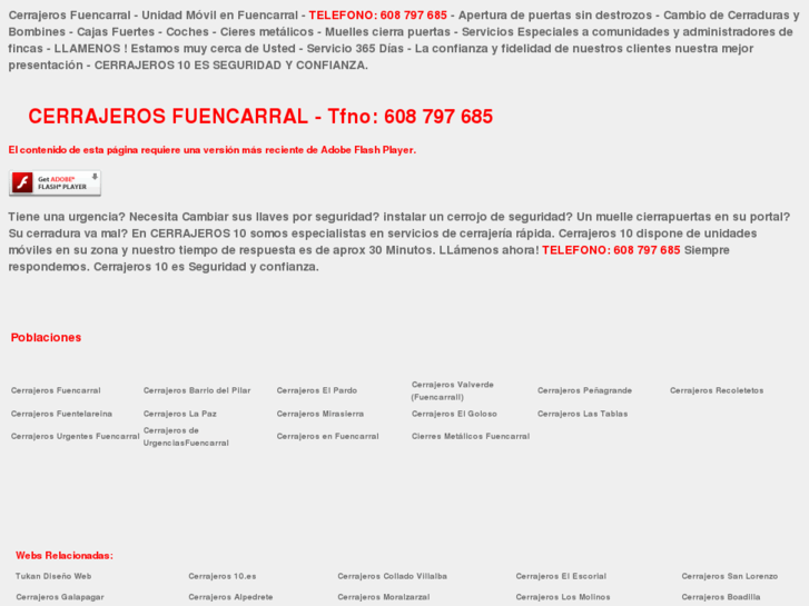 www.cerrajerosfuencarral.es