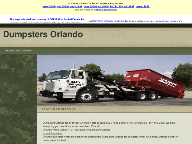 www.dumpstersorlando.net