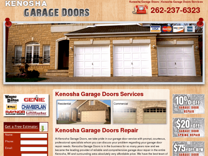 www.kenoshagaragedoors.com