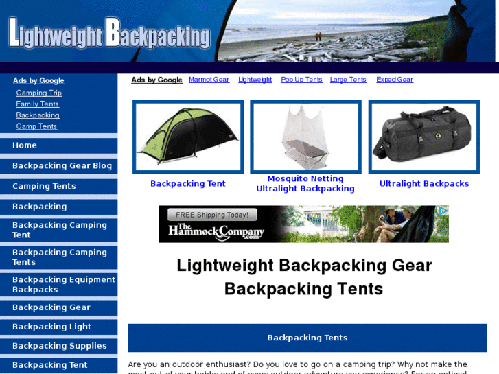 www.lightweightbackpackinggear.com