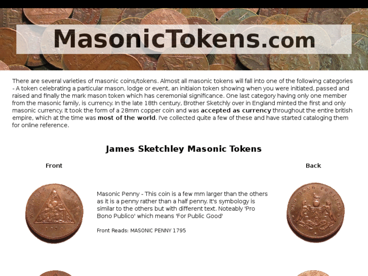 www.masonictokens.com