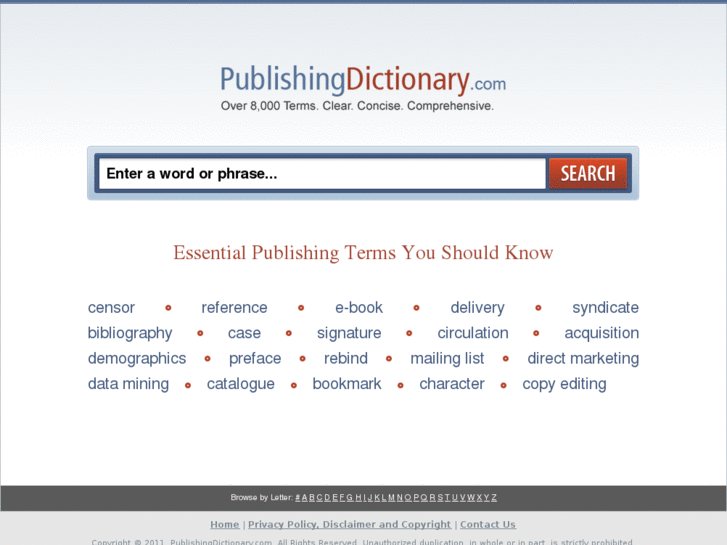 www.publishingdictionary.com