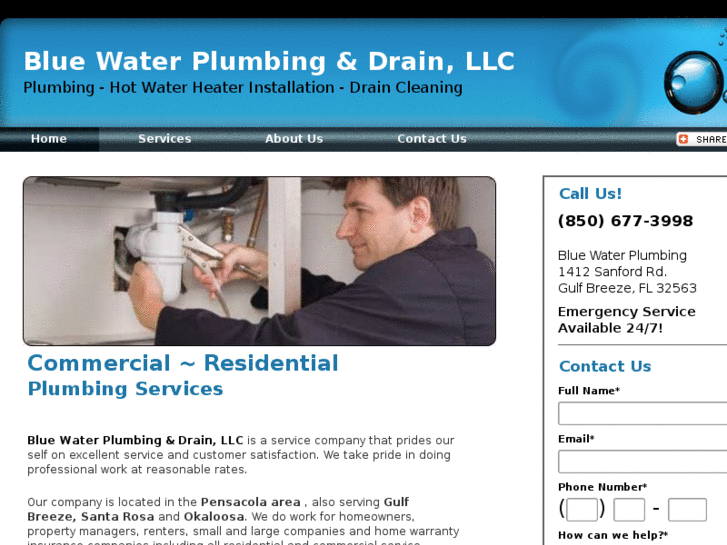 www.bluewaterplumbingcompany.com