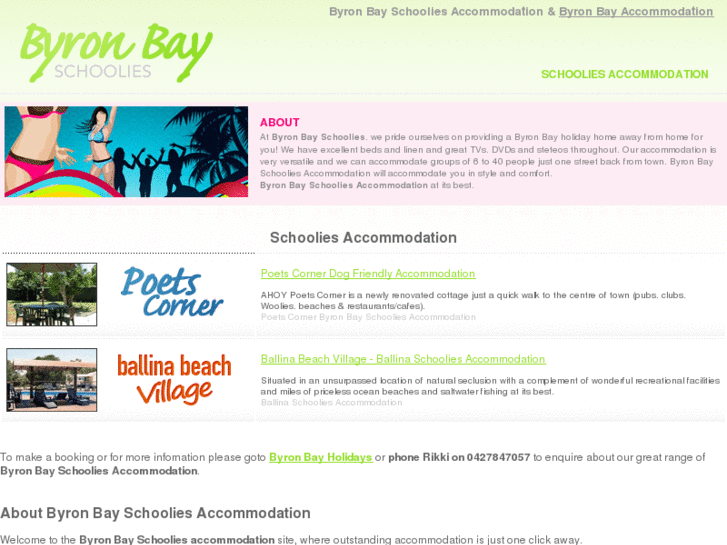 www.byronbayschooliesaccommodation.com.au