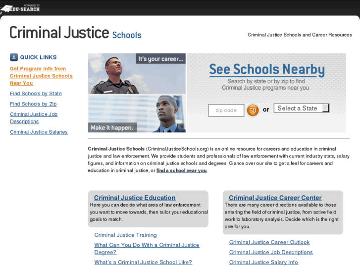 www.criminaljusticeschools.org