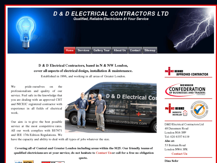 www.danddelectricalcontractors.com