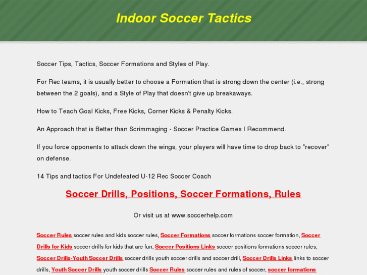 www.indoorsoccertactics.com